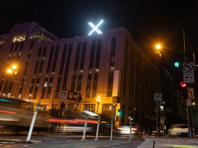 x logo is seen on the top of the headquarters of the messaging platform x formerly known as twitter in downtown san francisco california us july 30 2023 photo reuters